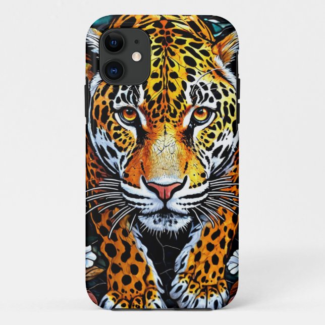 Coques Case-Mate iPhone Imprimé Léopard Luxueux Style Sauvage Audacieux (Dos)