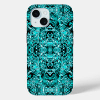 IMPRIMER BAROQUE ITALIEN VERT DE MER