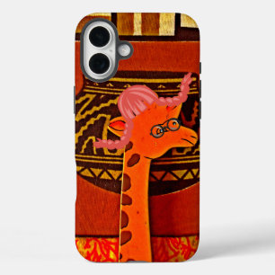Coque Pour iPhone 16 Plus Imprimer Casquette Giraffe