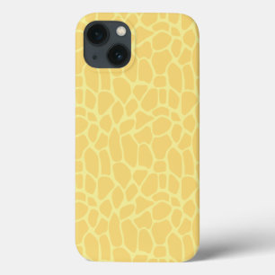 iPhone 13 Coque Imprimer Giraffe Jaune