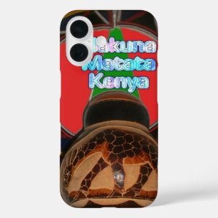 Coques iPhone 16 Imprimer Hakuna Matata Kenya Art