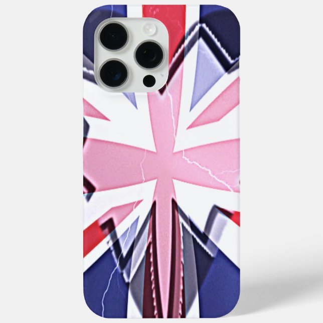 Coques Case-Mate iPhone Imprimer "I Love UK" (Verso)