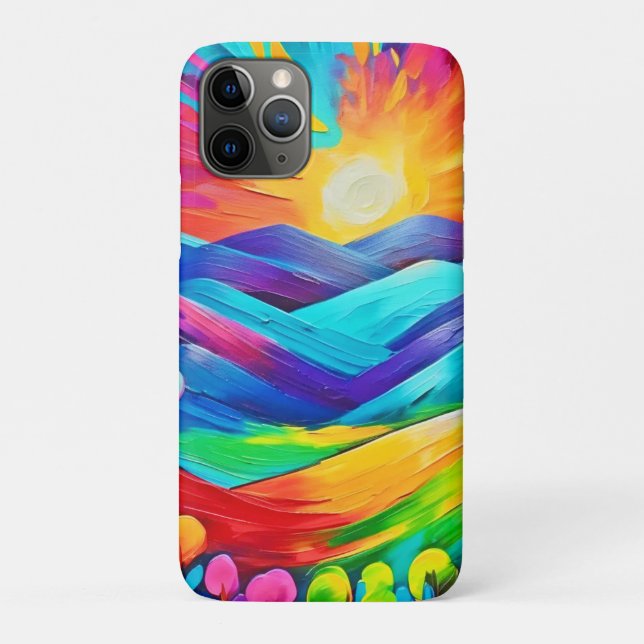 Coques Case-Mate iPhone Imprimer l'art de Sunset Mountain (Dos)