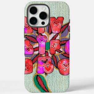 Coque iPhone 16 Pro Max Imprimer l'art "Live Life Large"
