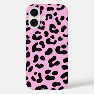 Coque Pour iPhone 16 Imprimer Pastel Pink Cheetah
