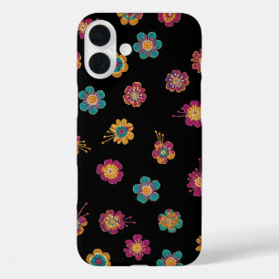 COQUE POUR iPhone 16 PLUS IMPRIMÉS DE FLEURS EXOTIQUES MINIATURES