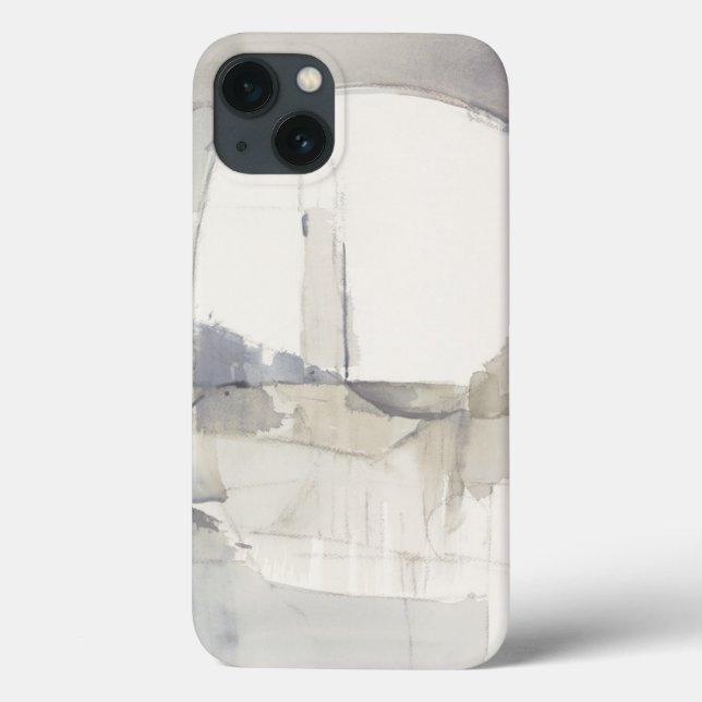 Coques Case-Mate iPhone Improvisation I Grey Abstrait Print (Verso)