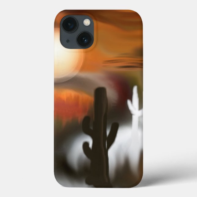 Coques Case-Mate iPhone Incendie et glace Art Abstrait du Sud-Ouest (Verso)
