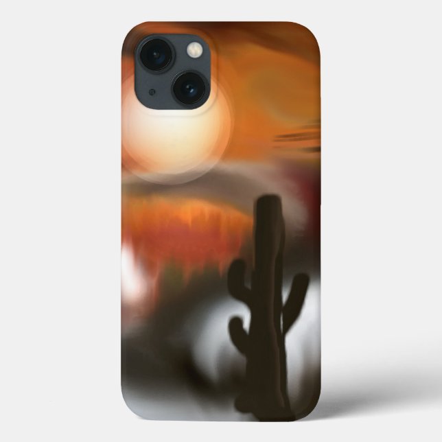 Coques Case-Mate iPhone Incendie et glace Art Abstrait du Sud-Ouest (Verso)