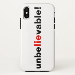 Coque iPhone X Incroyable Lie iPhone X Phone Case Rouge Noir