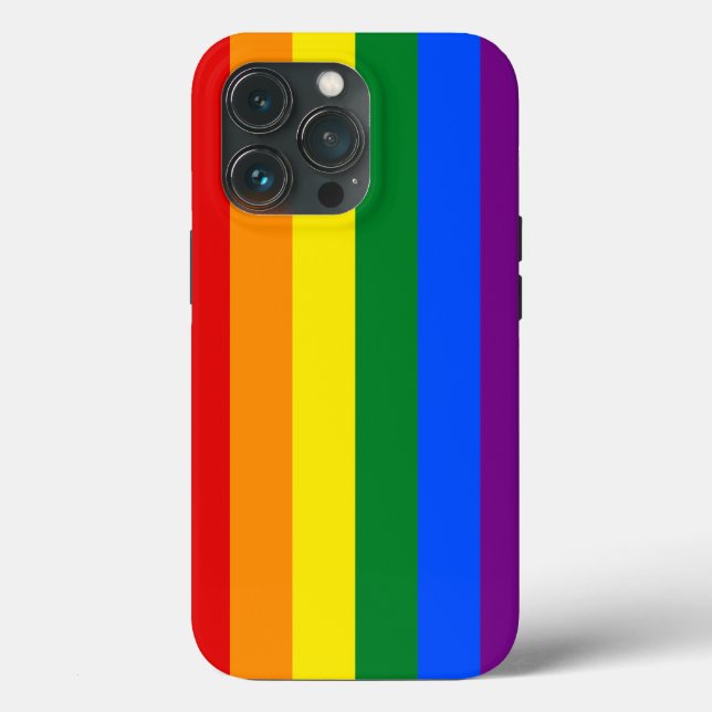 Coques Case-Mate iPhone Indicateur de la fierté arc-en-ciel (Verso)