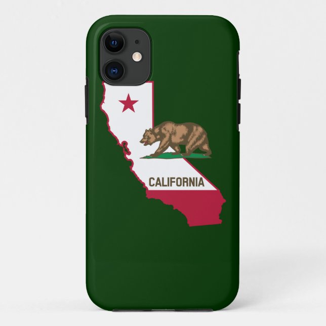 Coques Case-Mate iPhone Indicateur et drapeau de Californie (Dos)