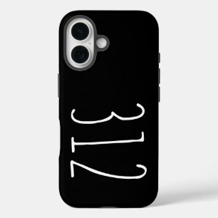 Coque Pour iPhone 16 Indicatif régional patiné 312 (Chicago)