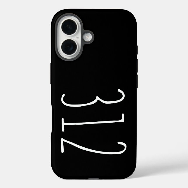 Coques Case-Mate iPhone Indicatif régional patiné 312 (Chicago) (Verso)