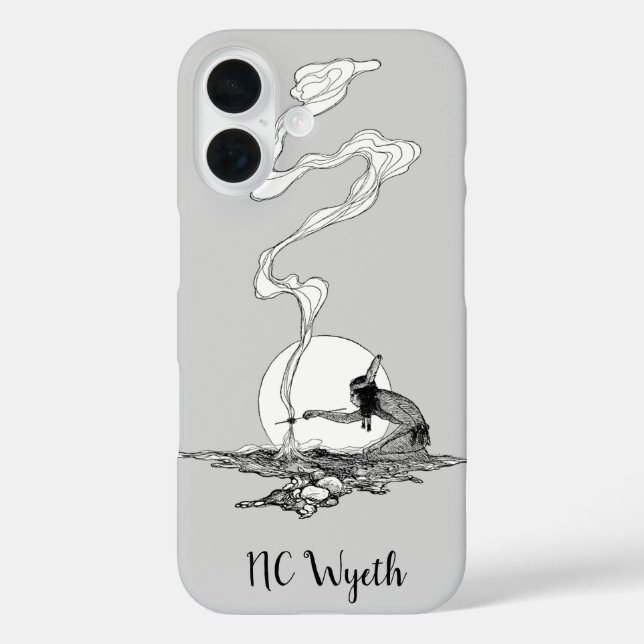 Coques Case-Mate iPhone Indien dans sa solitude par NC Wyeth Western Vinta (Verso)