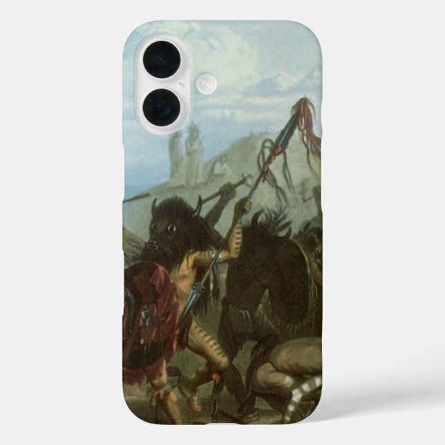 Coques Case-Mate iPhone Indiens d'autrefois, Danse du bison par Karl Bodme (Verso)