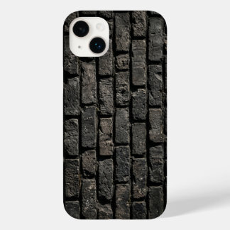 Coque Case-Mate iPhone Industrial Black Brick Wall Texture iPhone Case