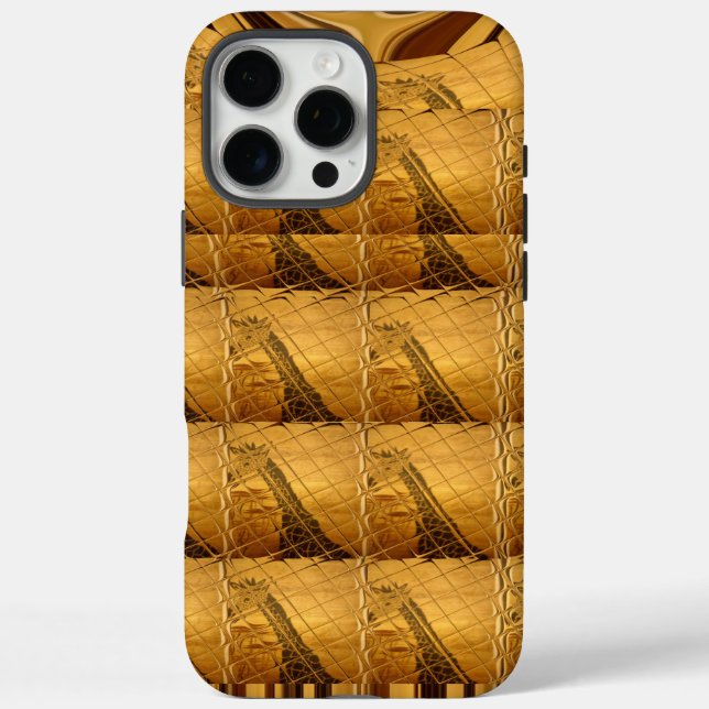 Coques Case-Mate iPhone Infinie Golden Giraffe Animal Motif Art Imprimer (Verso)