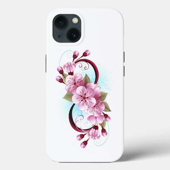 Coques Case-Mate iPhone Infinité avec les fleurs Sakura (Verso)