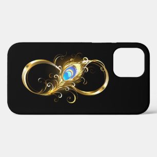 Case-Mate iPhone Case Infinité avec plume de paon doré
