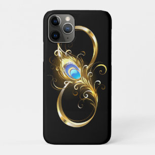 Case-Mate iPhone Case Infinité avec plume de paon doré