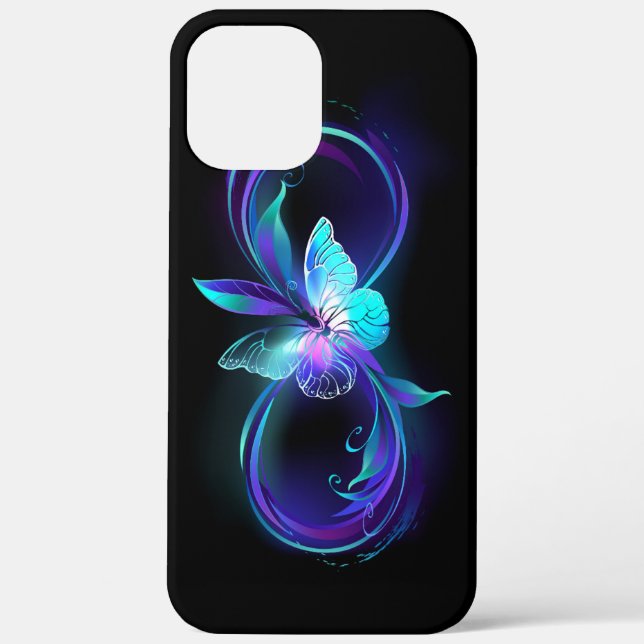 Coques Case-Mate iPhone Infinité brillante avec papillon magique (Verso)
