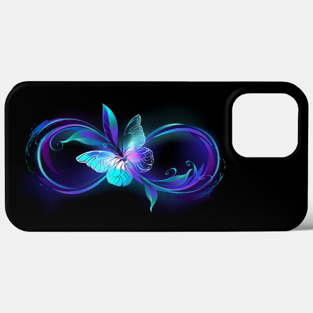 Coques Case-Mate iPhone Infinité brillante avec papillon magique (Verso (horizontal))
