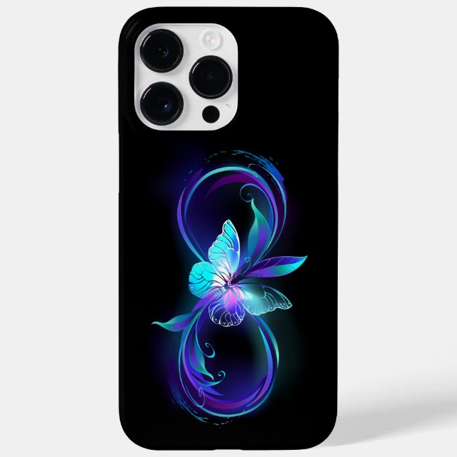 Coques Case-Mate iPhone Infinité brillante avec papillon magique (Verso)