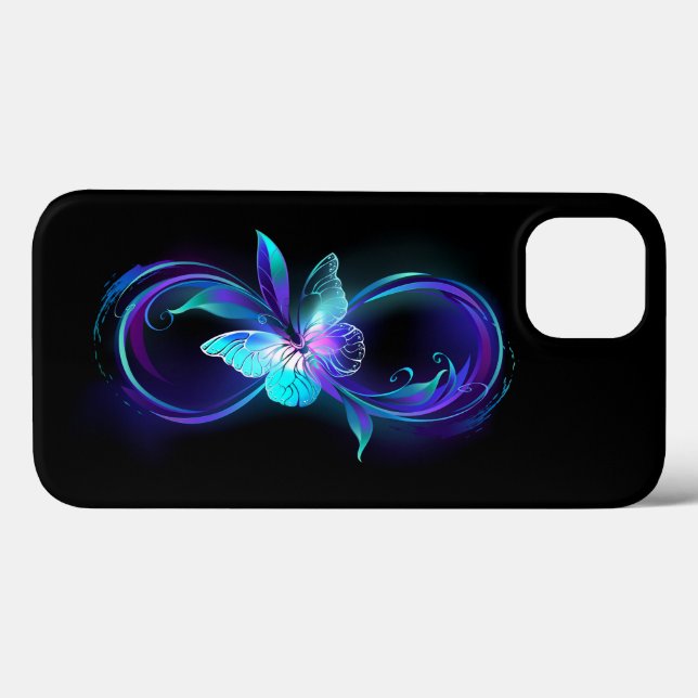 Coques Case-Mate iPhone Infinité brillante avec papillon magique (Verso (horizontal))