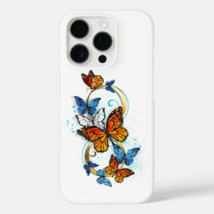 Coque iPhone 16 Pro Infinité de papillons monarques