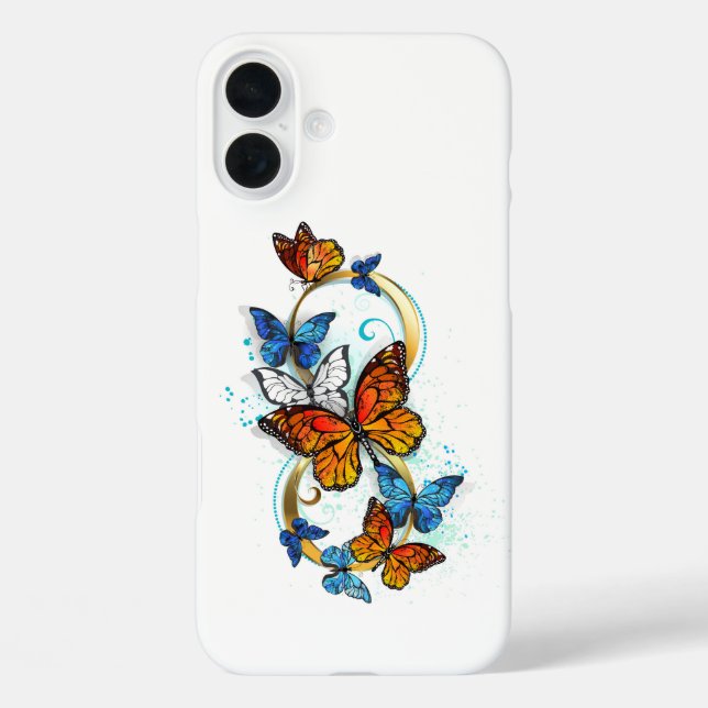 Coques Case-Mate iPhone Infinité de papillons monarques (Verso)