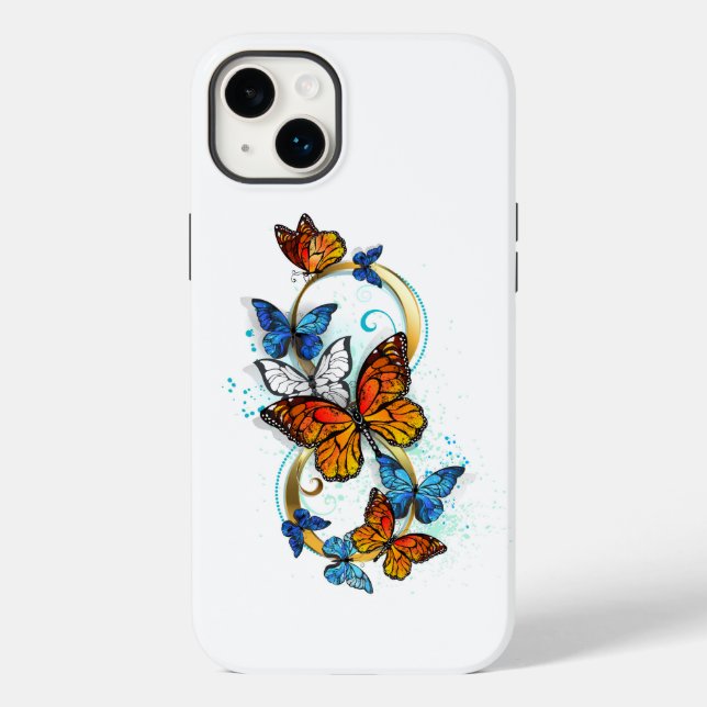 Coques Case-Mate iPhone Infinité de papillons monarques (Verso)