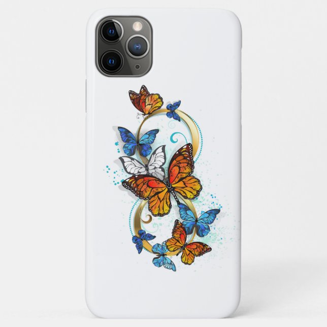 Coques Case-Mate iPhone Infinité de papillons monarques (Dos)