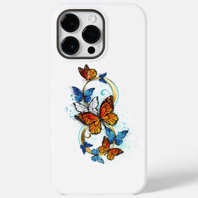 Coques Case-Mate iPhone Infinité de papillons monarques (Verso)