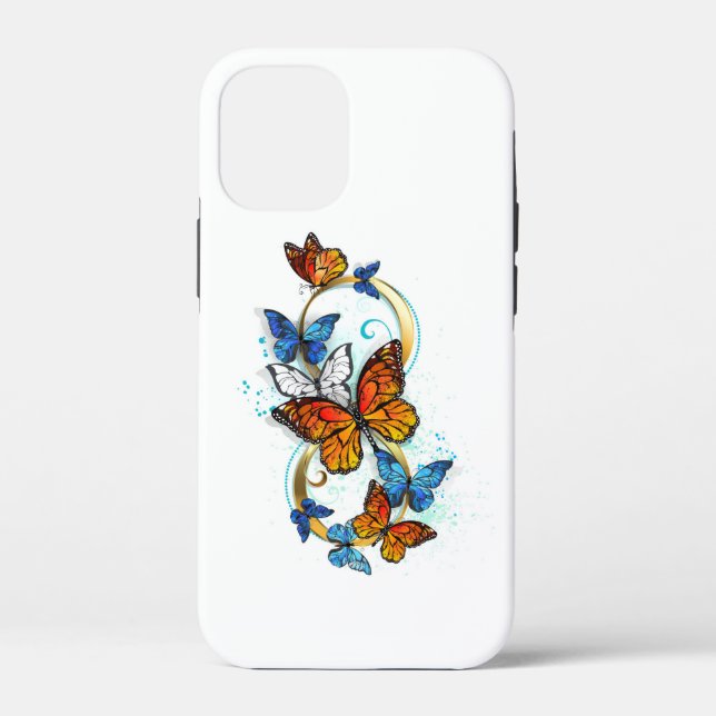 Coques Case-Mate iPhone Infinité de papillons monarques (Verso)