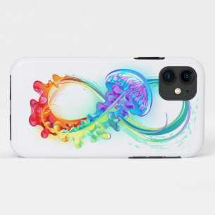 Case-Mate iPhone Case Infinity avec Rainbow Jellyfish
