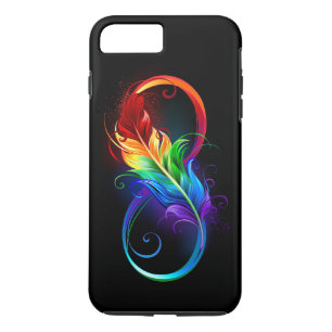 Case-Mate iPhone Case Infinity Symbol with Rainbow Feather