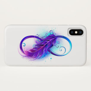Case-Mate iPhone Case Infinity with purple feather