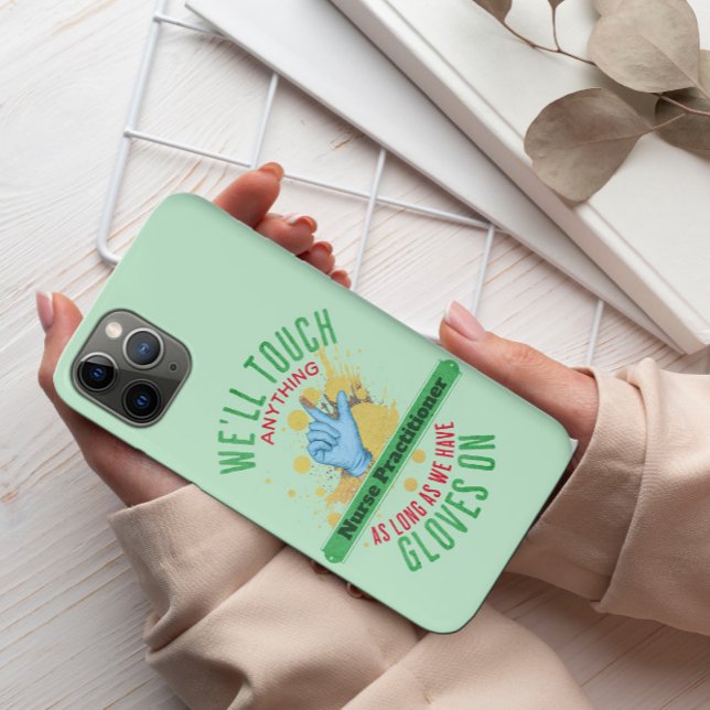 Coques Case-Mate iPhone Infirmière amusante Praticien Glove Travail Médica (Créateur téléchargé)