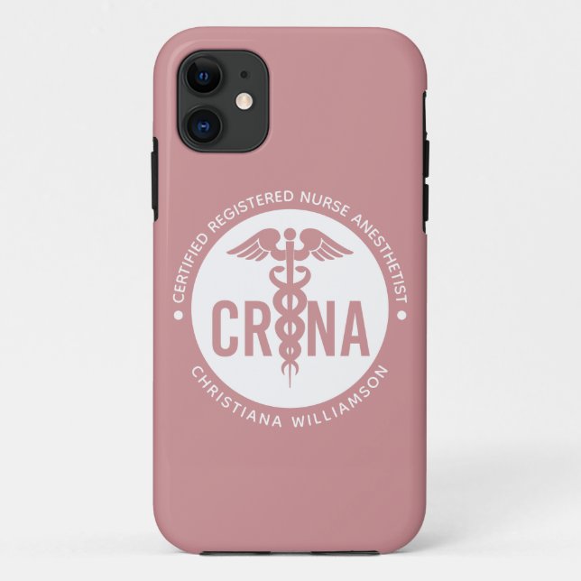 Coques Case-Mate iPhone Infirmière anesthésiste certifiée CRNA personnalis (Dos)
