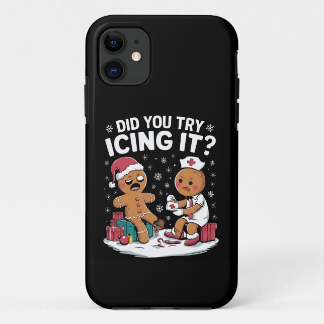 Coques Case-Mate iPhone Infirmière de Noël Avez-vous essayé de le glacer P (Dos)