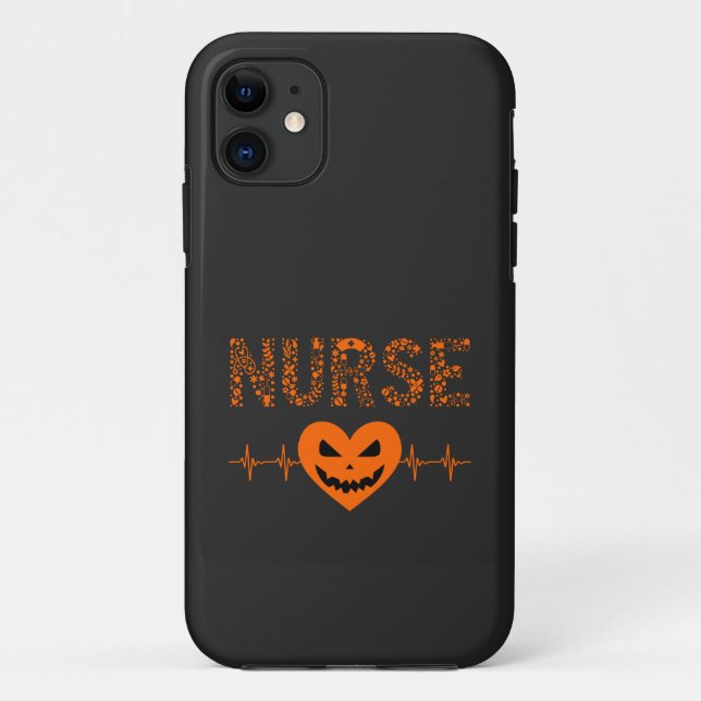 Coques Case-Mate iPhone Infirmière Infirmière Halloween Boo Halloween Oran (Dos)
