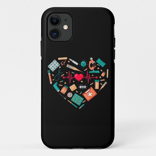 Coques Case-Mate iPhone Infirmière Infirmière Outil Coeur (Dos)