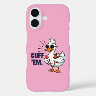 Coque Pour iPhone 16 Infirmière Oie Drôle Silencieux Infirmière Oie à M