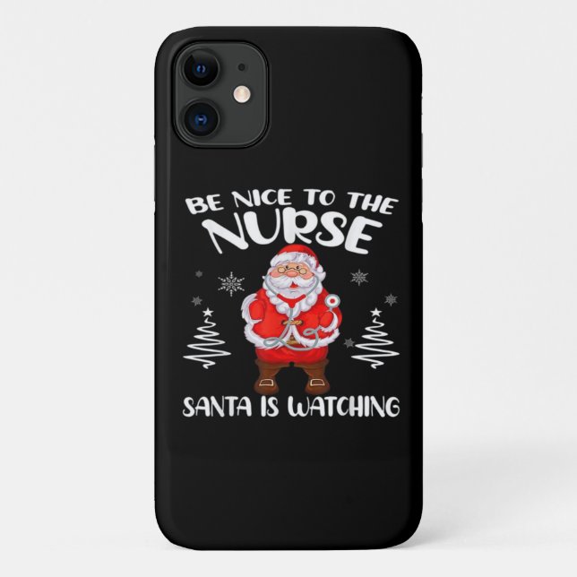 Coques Case-Mate iPhone Infirmière Père Noël  (Dos)