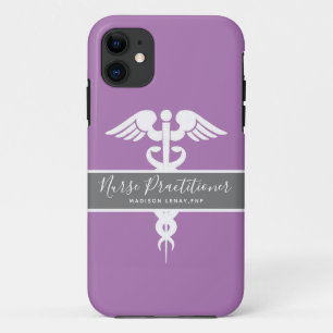 Case-Mate iPhone Case Infirmière personnalisée Praticien Purple Médicale
