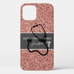 Case-Mate iPhone Case Infirmière Praticien Rose Parties scintillant d'o