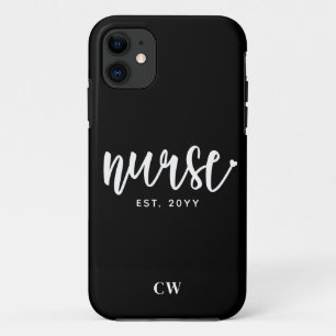 Case-Mate iPhone Case Infirmière sur mesure Typographie Est Infirmière d