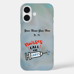 Coque Pour iPhone 16 Infirmières décident du nom et du diplôme