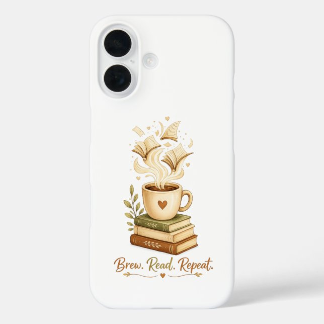 Coques Case-Mate iPhone Infuse. Lis. Répète. | Café Cozy & Amoureux des Li (Verso)